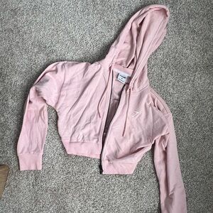 Gymshark cropped zip hoodie